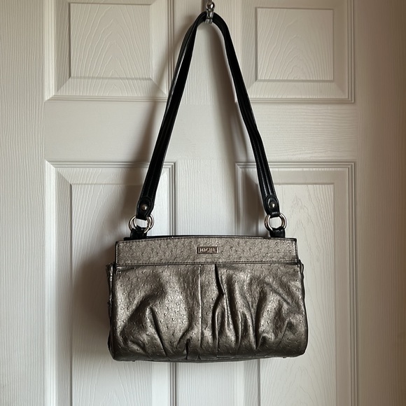 Miche handbag with two exchangeable shells -one grey and one animal print. - Picture 3 of 3